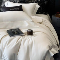 Thumbnail for Deep Grey Premium European Hotel Grade Duvet Cover Set, 1000TC Cotton Brushed Bedding Set