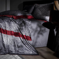 Thumbnail for Vintage Luxury Red Black Silky Soft Duvet Cover Set, 1000TC Egyptian Cotton Bedding Set