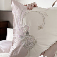 Thumbnail for Purple Rose Luxury French Princess 1000TC Egyptian Cotton Duvet Cover Bedding Set