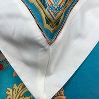 Thumbnail for Luxury Peacock Flower Baroque Digital Printing Silky Duvet Cover Set, Silk Cotton 1000TC Bedding Set