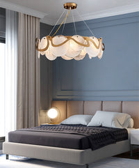 Thumbnail for Gold Smoke Glass Chandelier Lighting Luxury For Bedroom Dining Room