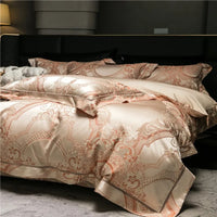 Thumbnail for Luxury European Baroque Satin Jacquard Nature Silky Egyptian Cotton 1000TC Duvet Cover Bedding Set