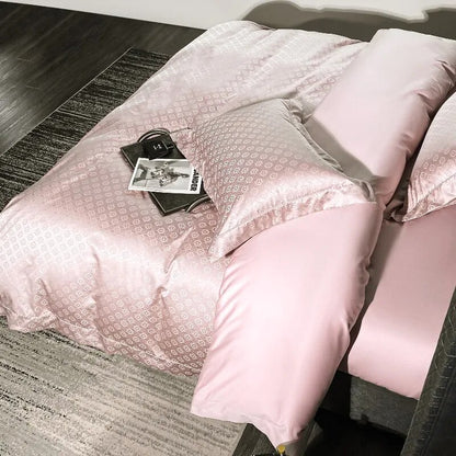Black Brown Luxury European Patchwork Duvet Cover Set, 1000TC Cotton Bedding Set