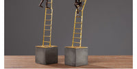 Thumbnail for Thinker Sitting On Gold Stairs Sculptures and Statues for Decoration