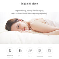 Thumbnail for Luxury White Black 100% Pure Silk Healthy for Skin High Grade Duvet Cover Bedding Set