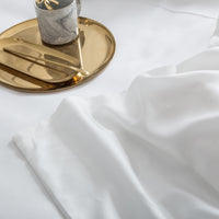 Thumbnail for Luxury White Black 100% Pure Silk Healthy for Skin High Grade Duvet Cover Bedding Set