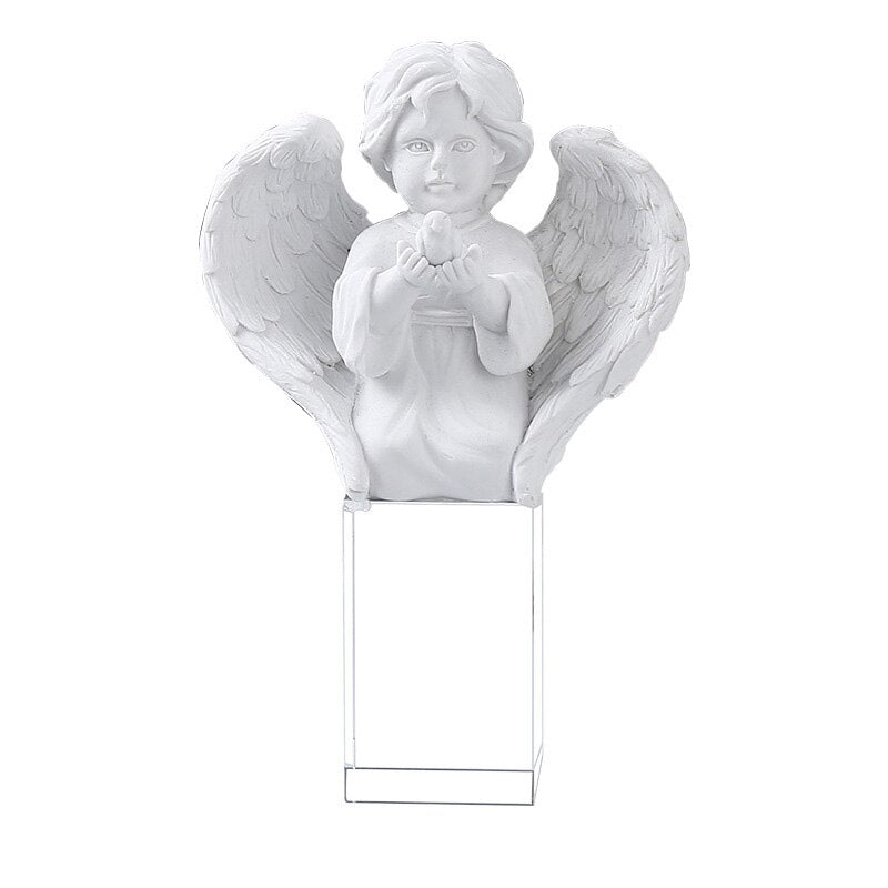 Angel Baby Glass Miniature Sculptures and Statues Decor