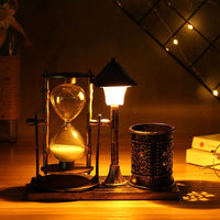 Thumbnail for European Retro Hourglass Night Light Sandy Sculptures and Statues