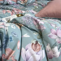 Thumbnail for European Flowers Birds Satin Egyptian Cotton Cozy Bedding Set