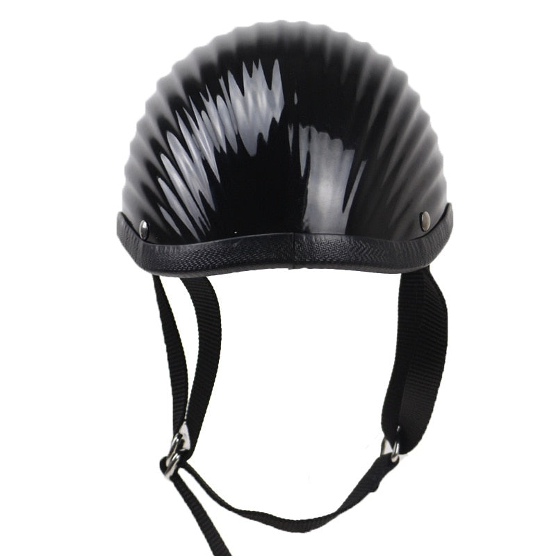 Black White Wave Pattern Motorcycle Helmets Half Scooter Helmets Moto Sport