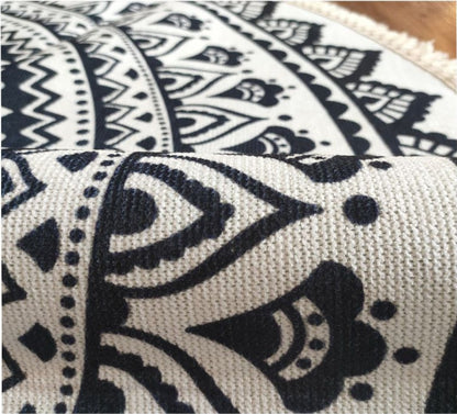 Relax Boho Tassel European Round Rugs Living Room Carpets Decoration Machine Washable