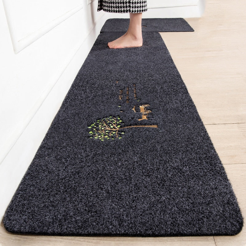 Tree Green Home Rugs for Kitchen Mat Anti-slip Carpet Bedroom