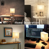 Thumbnail for Retro Japanese Fabric Table Lamp USB Dimmable Lighting Bedside