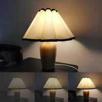Thumbnail for Japan Retro Wooden Table Lamp Fabric Desk Lighting Bedroom Bedside Lamp