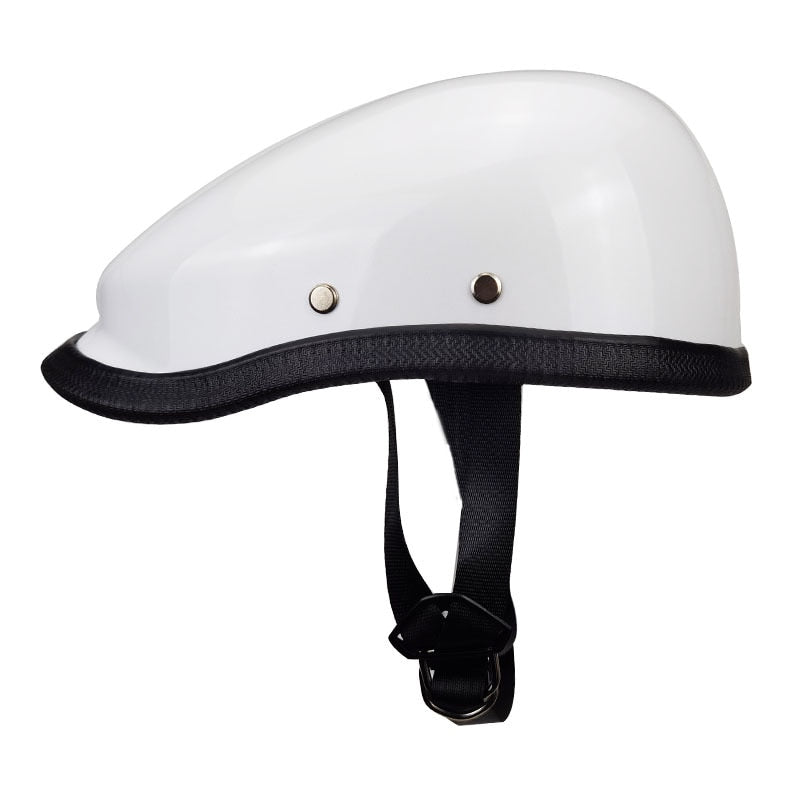 White Grey Motorcycle Helmets Half Berets Cap Style Electric Bike Scooter Safety Sport Out Door