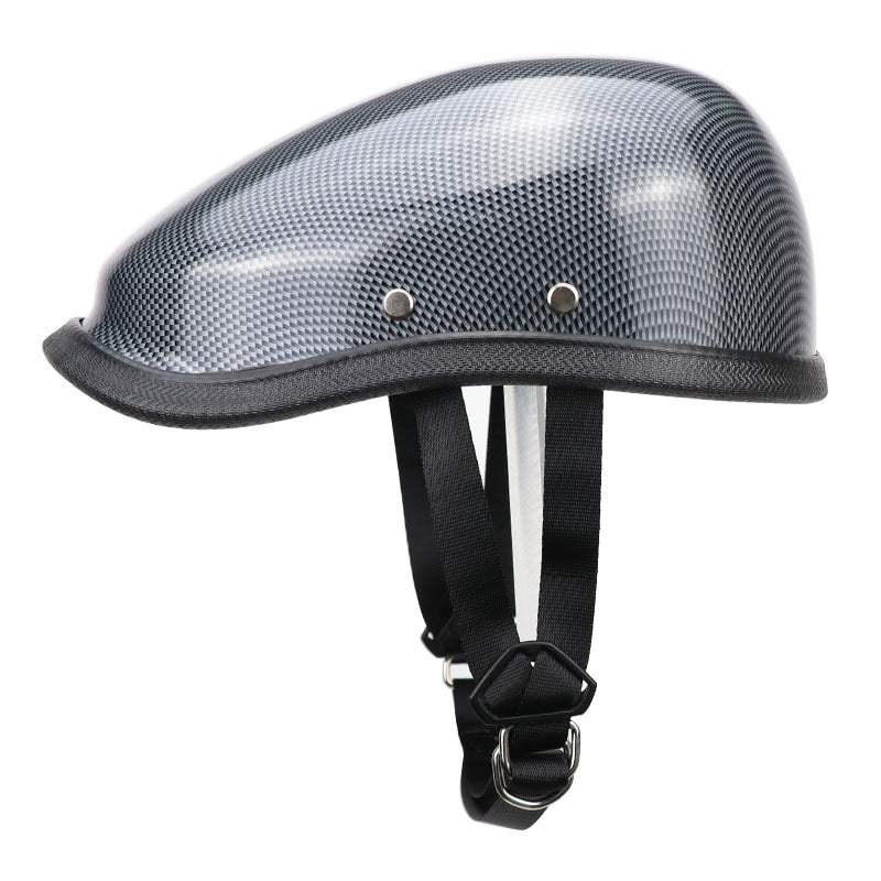 White Grey Motorcycle Helmets Half Berets Cap Style Electric Bike Scooter Safety Sport Out Door