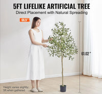 Thumbnail for Mediterranean Olive Tree Artificial Flora Tall Plant Secure PE Material & Anti-Tip