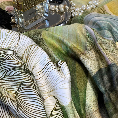 Nature Vintage Oil Painting Flowers Luxury Silky Duvet Cover, Egyptian Cotton 1000TC Bedding Set