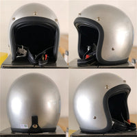Thumbnail for Black Grey Motorcycle Helmets Fiber Glass Light Racer Sport