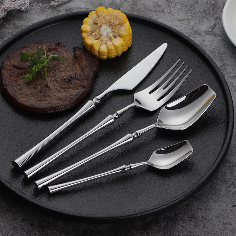 Western Stainless Steel Grade 304 Cutlery Set 24 Pcs Dinnerware