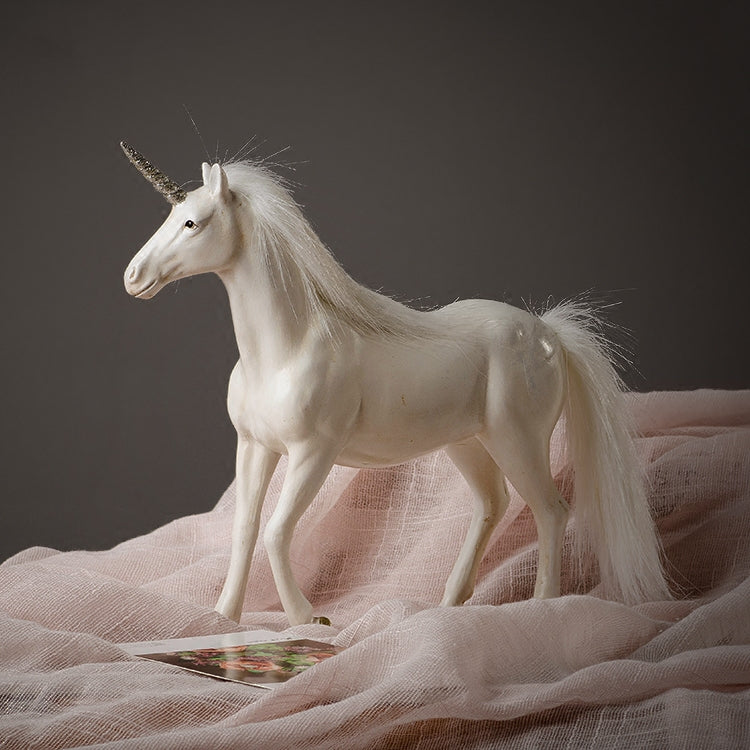 White Unicorn Sculptures and Statues Crafts American Style