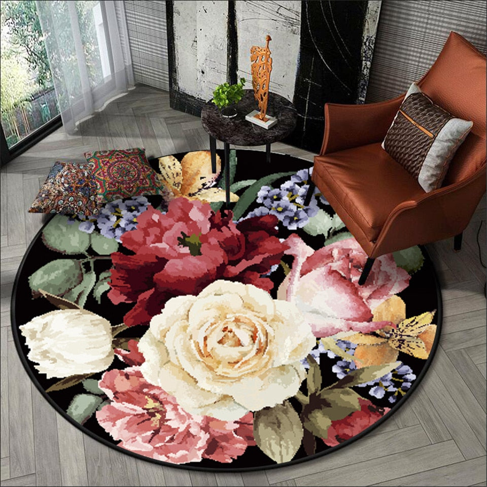 Luxury Beauty Floral Vintage Europe Rugs and Carpets