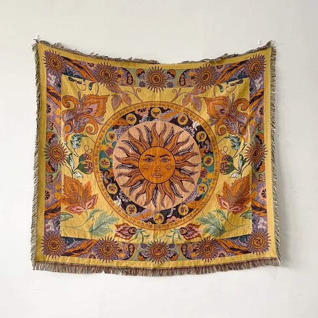Bee Floral Nordic Blankets Throws Home Decor Sofa Towel