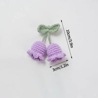 Thumbnail for Cute Crochet Flowers keychain Hanging Decoration Wedding Gift Artificial Flora