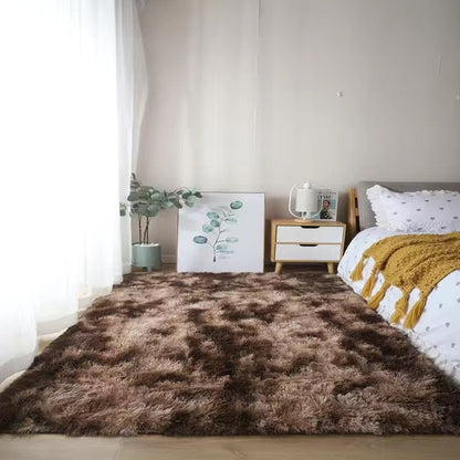 Nordic Grey White Kids Carpet Bedroom Fluffy Rugs Decoration Small Large Living Room