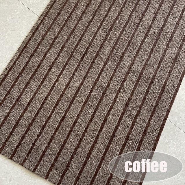Grey Red Rug Washable Floor Mat Carpet For Kitchen and Outside Anti Slip Floor