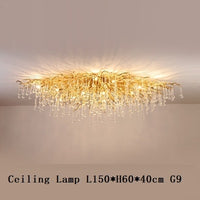 Thumbnail for Luxury Gold Crystal Lighting Chandeliers Branches Crystal for Living Room Home Decor