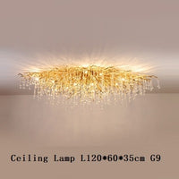 Thumbnail for Luxury Gold Crystal Lighting Chandeliers Branches Crystal for Living Room Home Decor