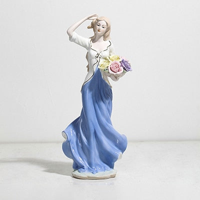 European Style Ballet Girl Ceramic Crafts Sculptures and Statues