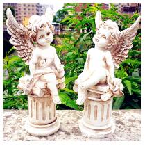 Cupid Bust Angel Roman Resin Sculptures and Statues Craft work 2Pcs