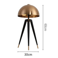 Thumbnail for Golden Black Mushroom Head Metal Lighting Floor Lamp Living Room Bedroom Decor