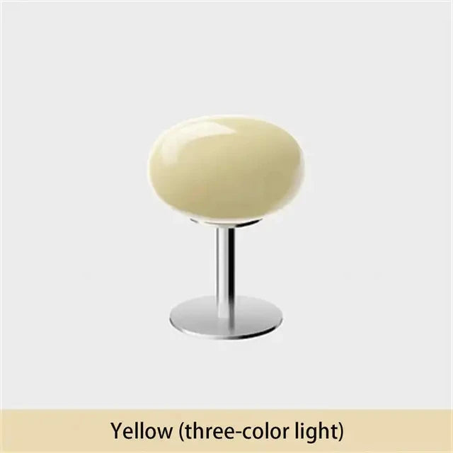 Retro Pink Yellow Medieval Glass Table Lamp Lighting Living Room