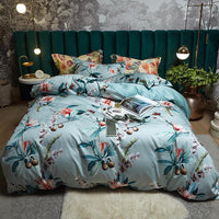 Thumbnail for Luxury Floral Leaves Botanical Forest Duvet Cover Set, Egyptian Cotton 600TC Bedding Set