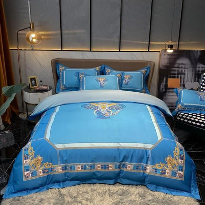 Garden Tree Leaves Tropical Egyptian Cotton 800TC Duvet Cover Bedding Set