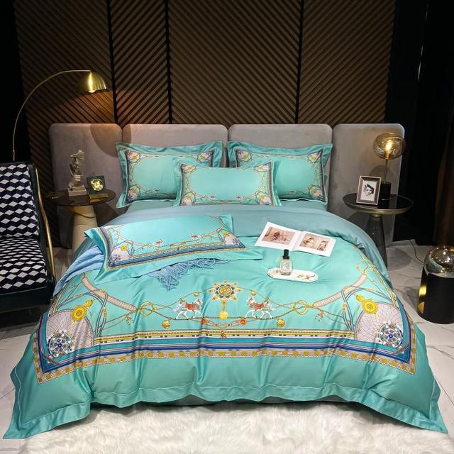 Garden Tree Leaves Tropical Egyptian Cotton 800TC Duvet Cover Bedding Set