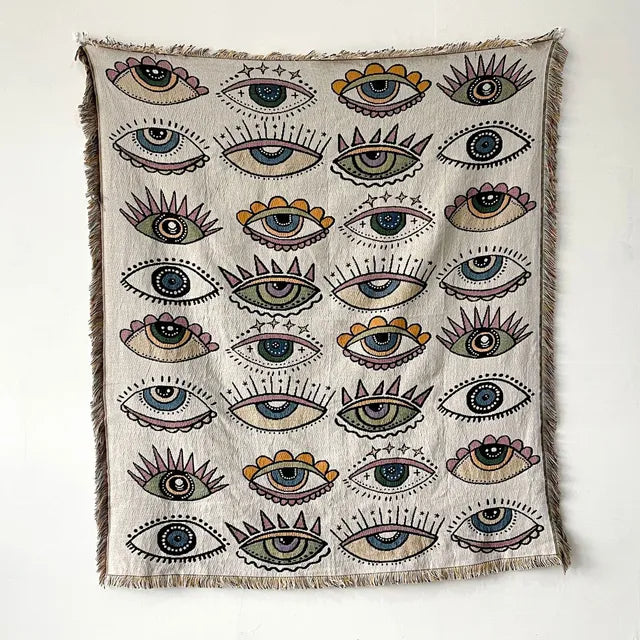 Bee Floral Nordic Blankets Throws Home Decor Sofa Towel