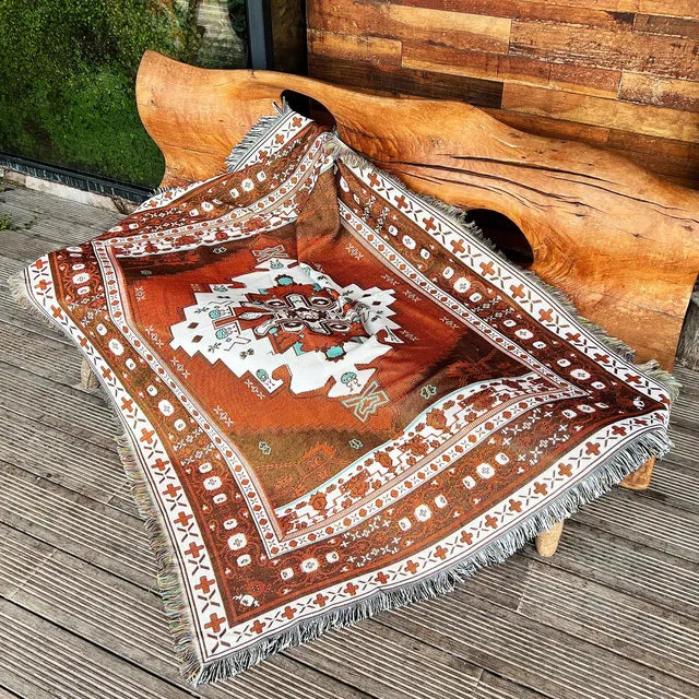 Bee Floral Nordic Blankets Throws Home Decor Sofa Towel