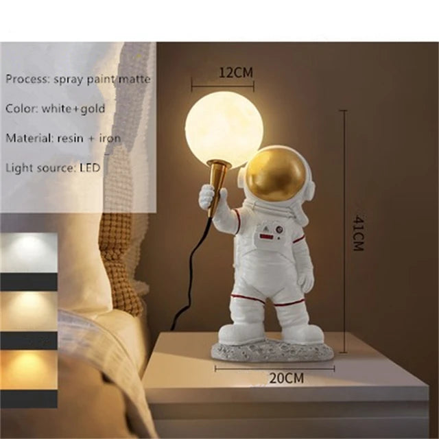 Astronaut Moon Lighting Children's room wall lamp kitchen dining room balcony decoration