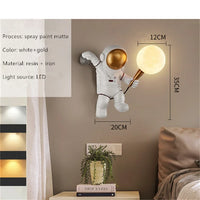 Thumbnail for Astronaut Moon Lighting Children's room wall lamp kitchen dining room balcony decoration