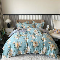 Thumbnail for Floral in the Garden Pastoral Leaves Floral Duvet Cover Set, 600TC Egyptian Cotton Bedding Set