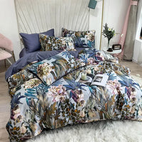 Thumbnail for European Flowers Birds Satin Egyptian Cotton Cozy Bedding Set