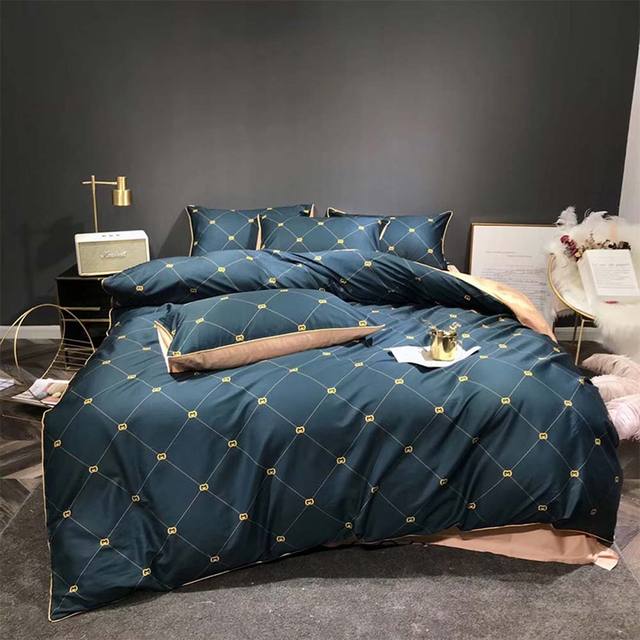 Luxury Oil Painting Flowers Duvet Cover Set, 600TC Cotton Bedding Set