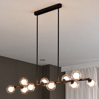 Thumbnail for Golden Lighting Nordic Contemporary Pendant Glass Chandelier Hanging Lamp Dining Decor