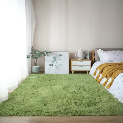 Nordic Grey White Kids Carpet Bedroom Fluffy Rugs Decoration Small Large Living Room