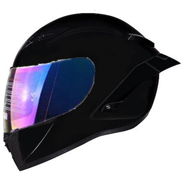 Black Matte Gloss Full Face Motorcycle Helmets XL Sport Outdoor