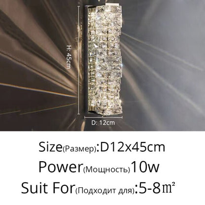 Luxury Crystal Chandelier Pendant Lighting Hanging for Living Room